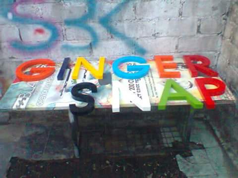 Letter Timbul Ginger Snap