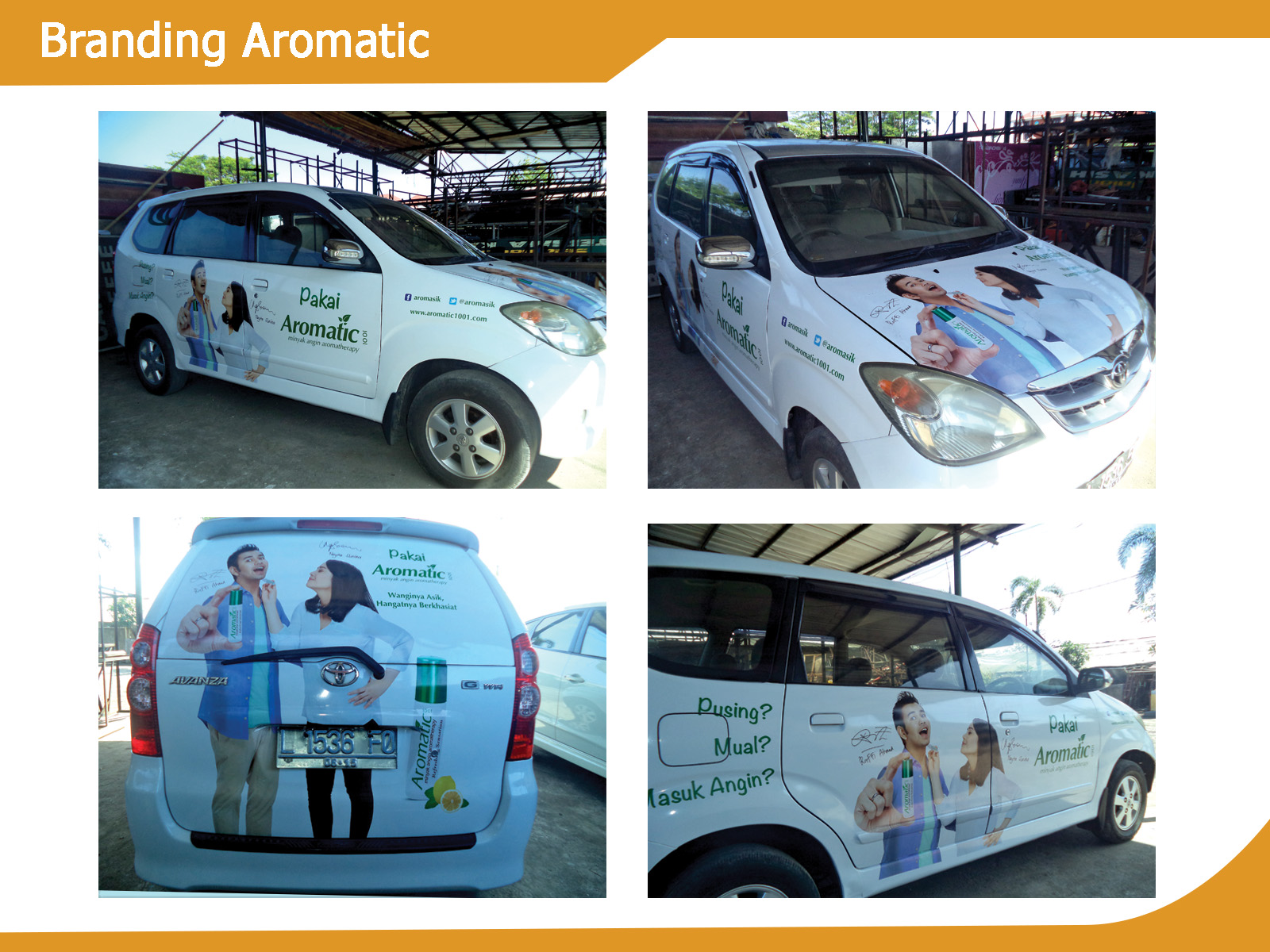 Branding Toyota Avanza
Aromatic